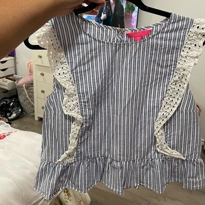 Lilly Pulitzer ruffle top